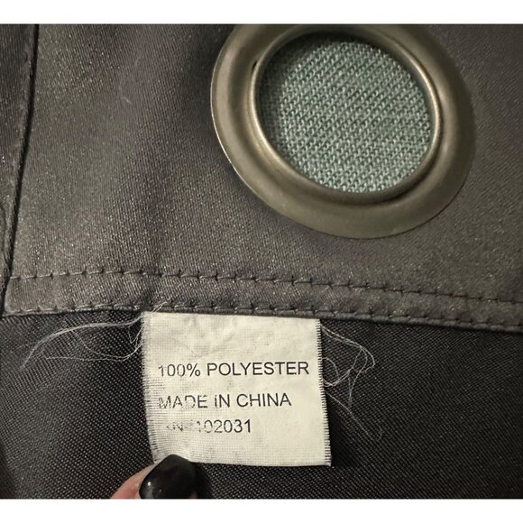 Gray Silver Curtain Panels With Grommets Room Darkening 100% Polyester 6 Panels - Picture 4 of 11